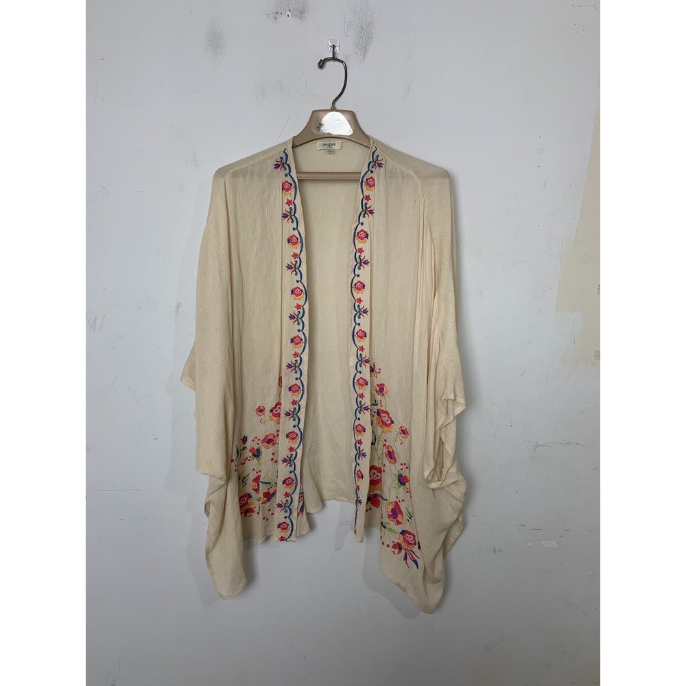 Umgee Womens Kimono M / L Floral Fairy Twee Tropical Festival Beachy Travel